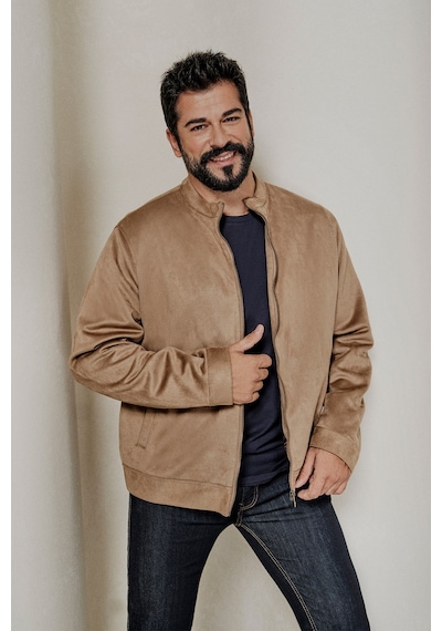 Ac&Co / Altınyıldız Classics  Erkek Bej Standart Fit Normal Kesim Dik Yaka Mont Bej