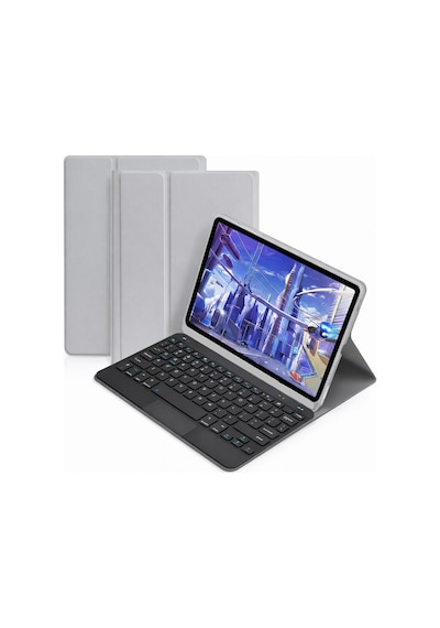 Microcase Samsung Uyumlu Galaxy Tab A11 Plus 11 İnch Tablet İçin Bluetooth Touchpad Klavye + Standlı Kılıf - Bkk5