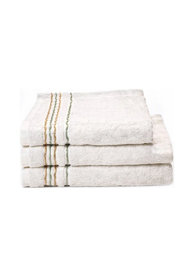 Doqu Home Boho Chic Spiıng Banyo Havlusu 90x150 Esella Bordürlü Beyaz