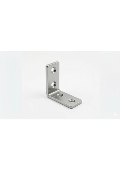 15x25 Mm L Masa Gönye 10 Adet - Paslanmaz Çelik Köşe Birleştirici Ve Mobilya Sabitleyici - Küçük Boy Metal Köş Genel