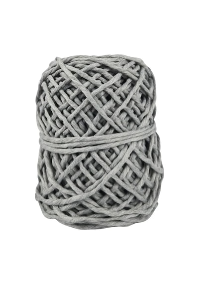 Makrome İpi 3 Mm 250 Gr Gri Duvar Süsü, Çanta, Sepet Ve Dekoratif Hobi İpi