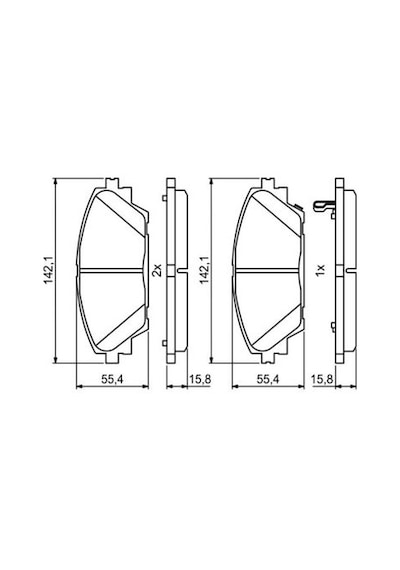 Mazda 3 1.6 2013-2022 Bosch Ön Balata