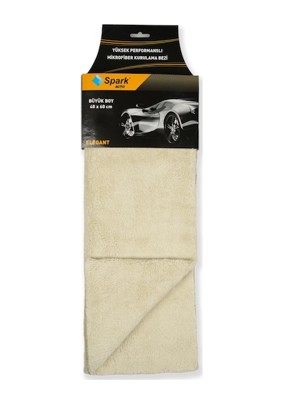 12 Adet Spark 2314 Bej Lazer Kesim Mikrofiber Oto Kurulama Temizlik Pasta Ve Cila Bezi 40x60 Cm.
