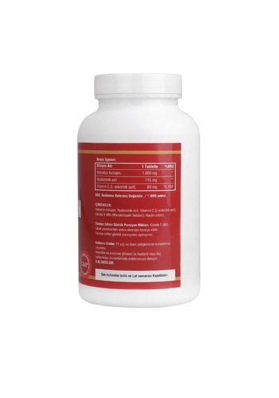 Collagen 1000 MG Hyaluronic Acid Vitamin C 180 Tablet Kolajen