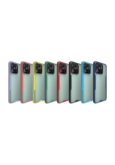 Xiaomi Poco C40 Kilif Parfe Kenarlari Pastel Renk Silikon Kilif 550580593