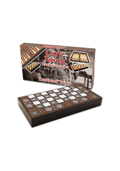 Star Cafe Tavla Sedef Temalı 12 Mm Mdf Kasa İle Şık Oyun Takımı 25,5x49x6 Cm