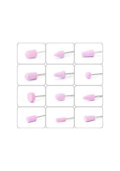 Transformacion Professional 12 Parça Protez Jel Tırnak Manikür Pedikür Freze Ucu Seti 722927