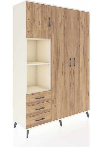 Hyperion Dolap 6 Raflı 3 Çekmeceli Tek Askılı 132x44x195 Aytaşı-çam/çam Atlas Çam/atlas Çam Hyperion Dolap 6 Raflı 3 Çekmeceli Tek Askılı 132x44x195 Aytaşı-çam/çam Atlas Çam/atlas Çam