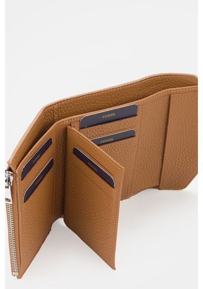 Fossil %100 Hakiki Deri El Portföyü Kartlık Camel