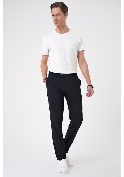 Efor Comfort Fit Beli Lastikli Lacivert Jogger Pantolon P 1184 Lacivert