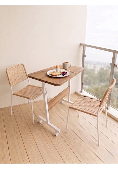 Yükseklik Ayarlı - Atlantik Çam Beyaz Tekerli 60x40 Oval Kenar Dar Balkonlar İçin Kahvaltı Yemek Masası Atlantik - Çam Yükseklik Ayarlı - Atlantik Çam Beyaz Tekerli 60x40 Oval Kenar Dar Balkonlar İçin Kahvaltı Yemek Masası Atlantik - Çam