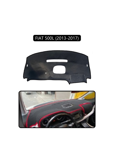 Fıat 500l 2013-2017 Modellerine Uyguntorpido Koruma Halısı Siyah Kenar