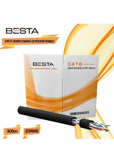Outdoor Cat6 23 Awg 305 Metre Ip Kamera Kablosu