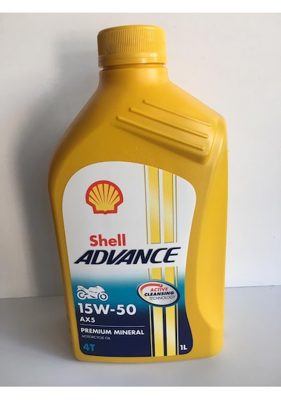 Shell Yağ 15/50 Advance 4t Ax5 1 Lt Motosiklet Yağı