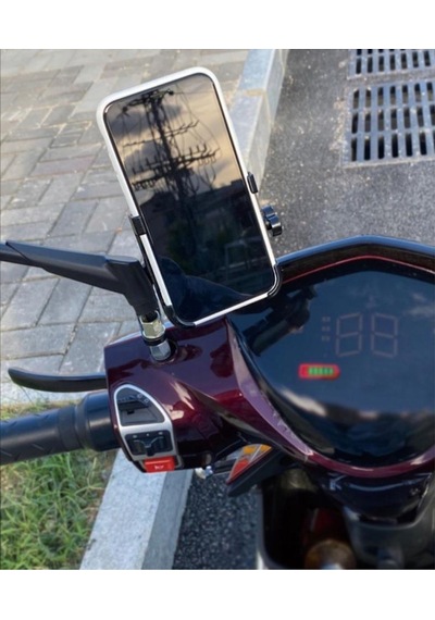 Dikiz Ayna Bağlantılı Metal Motosiklet Ve Bisiklet Telefon Tutucu Motorsiklet Telefon Tutacağı