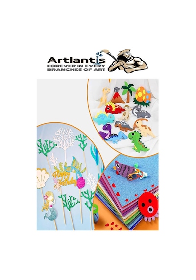 Artlantis Mor Yapışkanlı Simli Eva 50x70 Cm 3 Adet