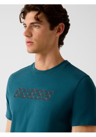 Guess Maska Regular Fit Erkek T-shirt Z6rı15ı3z14 Petrol