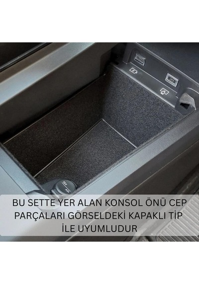 Peugeot 3008 Iıı P64 İç Konsol Saklama Alanı Ve Kapı Cebi Düzenleyici Konfor Seti Allure Kapak