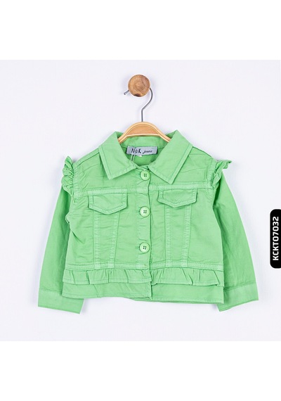 Xo Kids Kız Fırfırlı Gömlek 9-36 Ay Yaş 34709 Yeşil