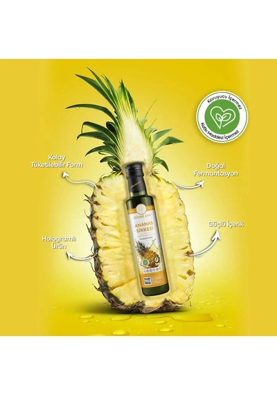 Zühre Ana Ananas Sirkesi Doğal Fermantasyon 500 Ml