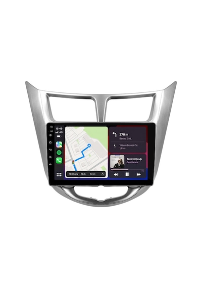 Hyundai Accent Blue Android Multimedya 2011-2019 Carplay Android Auto Navigasyon 4gb Ram 32gb 9"