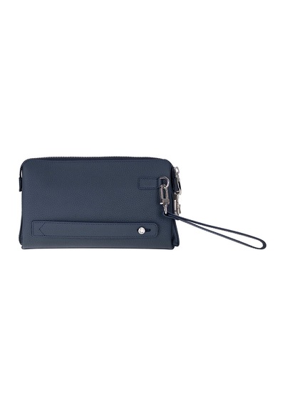 Bloominbag Forte Wrist Midnight Navy Unisex Kilitli Clutch Çanta Lacivert