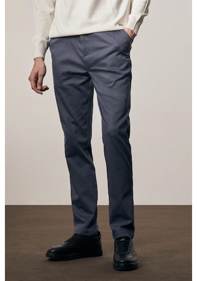 İmza İndigo Mavi Yan Cep Düz Paça Pamuklu Comfort Fit Chino Casual Pantolon 1003255166 İndigo İmza İndigo Mavi Yan Cep Düz Paça Pamuklu Comfort Fit Chino Casual Pantolon 1003255166 İndigo
