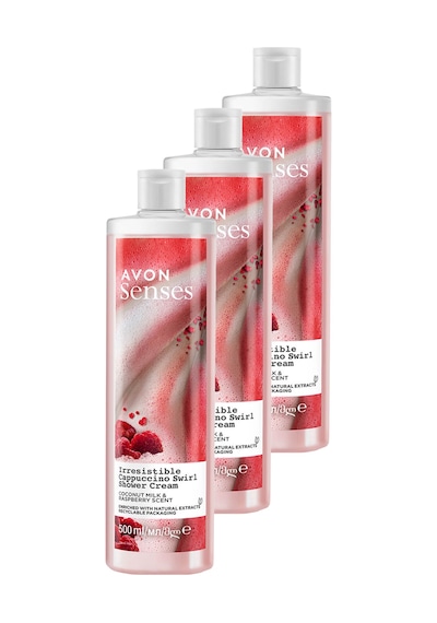 Avon Senses Hindistan Cevisi Sütü Ve Böğürtlen Kokulu Duş Kremi 3 x 500 ML