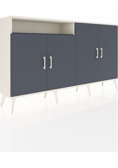 Arges Konsol 4 Raflı 4 Kapaklı 176x30x99 Aytaşı-antrasit Antrasıt/antrasıt - Aytası Arges Konsol 4 Raflı 4 Kapaklı 176x30x99 Aytaşı-antrasit Antrasıt/antrasıt - Aytası