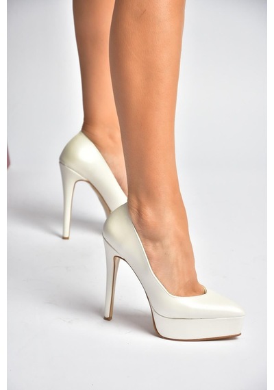 Fox Shoes Y246221609 Sedef İnce Topuklu Kadın Ayakkabı