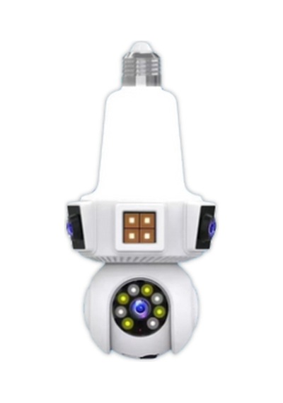 Onqam Vn-203wf 3x2mp Wi-fi Duy E27 Tipi İç Mekan Pt Kamera - 3 Lensli, Ampul Duyuna Takılır