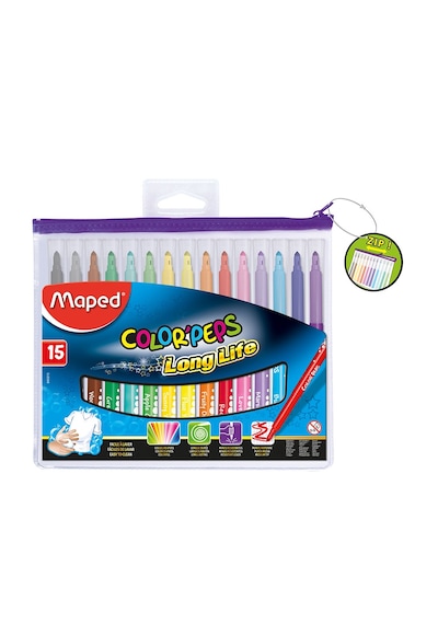 Maped Color'peps Long Life Keçeli Kalem 15 Renk 845015
