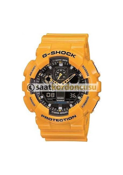 Casio Ga100a 9adr Uyumlu Sarı Silikon Kordon