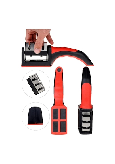 Orret Home Bıçak Bileme Aleti 3 Aşamalı, 3 Açılı Bıçak Bileyici,bıçak Keskinleştirmek İçin Pratik Mutfak Eşyası Sku: Smg8690010524898