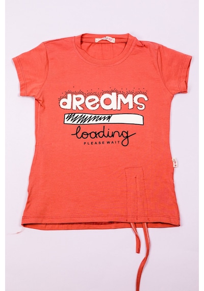 Hçm Kız Çocuk Tshirt Taş Baskılı A1 Koyu Pudra Hçm Kız Çocuk Tshirt Taş Baskılı A1 Koyu Pudra