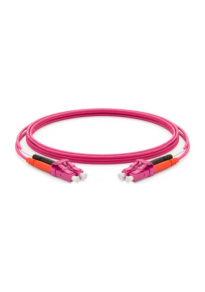 Alfafonet Lc/pc-lc/pc Multimode Om4 Dupleks 1 Metre Fiber Patch Cord