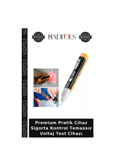 Premium Pratik Cihaz Sigorta Kontrol Temassız Voltaj Test Cihazı