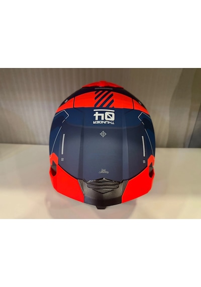 Kask Mt Thunder 4r Sv Lumex C24 Mat Turuncu Turuncu/mavi