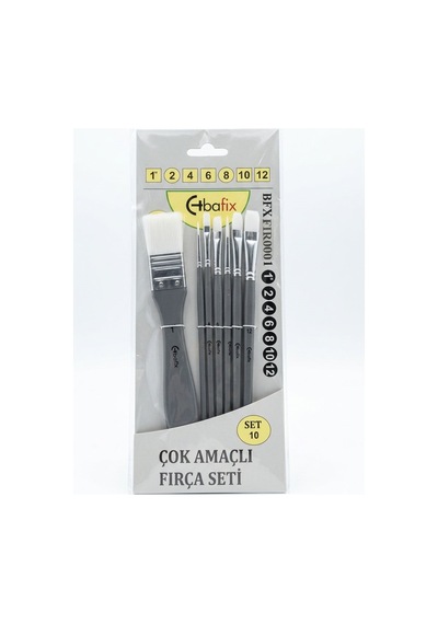 Zemin Fırçalı Karma Set 7'li Set 10 Çok Amaçlı Fırça Seti