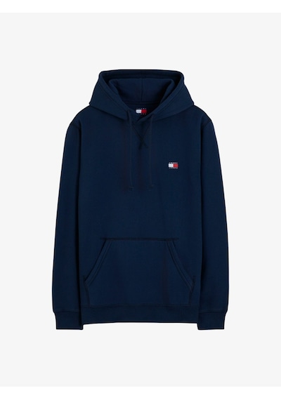 Tommy Hilfiger Tjm Reg Badge Hoodıe Ext Erkek Mavi Sweatshirt - Dm0dm23606