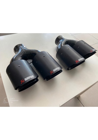 90mm Çift Çıkış Karbon Kaplama Egzoz Takımı -- Mayuk Dizayn --