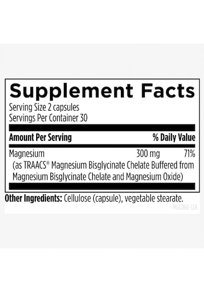 Magnesium Glycinate Complex 300 Mg 120 Capsules