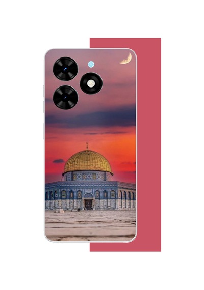 Tecno Spark 20-20c Uyumlu Kudüs4 Baskılı Silikon Kılıf Renkli