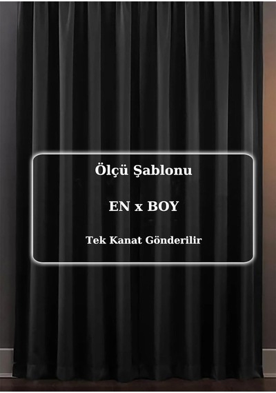 Özenev Blackout Işık Geçirmez Fon Perde Siyah Pilesiz Ekstraforlu Karartma Güneşlik 150x270 Genel