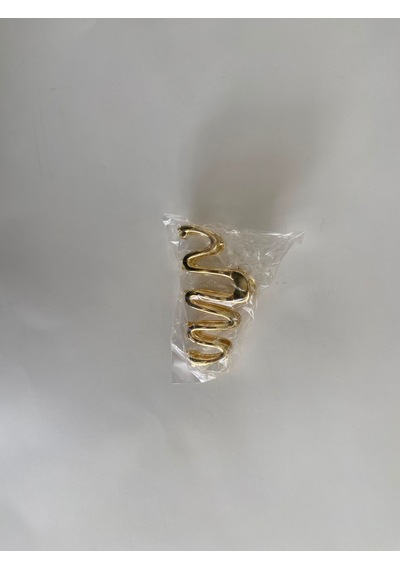 Zerafet Saç Gold Zigzag Metal Mandal Toka