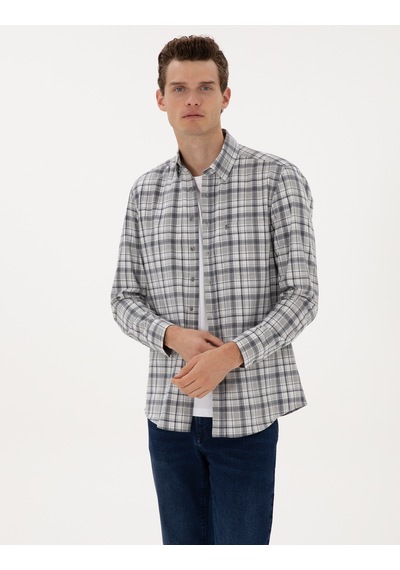 Pierre Cardin Erkek Lacivert Gömlek Desenli 50316754-vr033 Lacivert