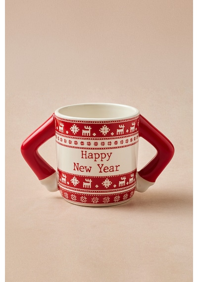 Karaca New Year Yılbaşı Sweater Kupa 420 Ml Kırmızı