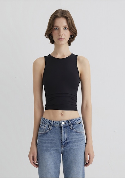Mavi - Halter Yaka Siyah Poliamid Atlet 1613499-900 Siyah