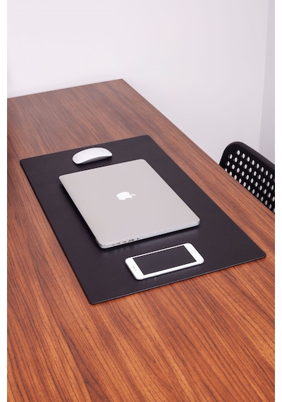 Turgut Office Deri Masa Sümeni Siyah 70 x 40 CM