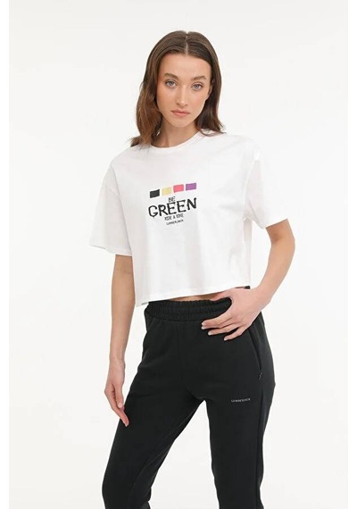A101570136 101570136 Wl Vanılla 11md1056 Lumberjack Kadın T-shirt Ekru 24ys94001194 S9403 Ekru